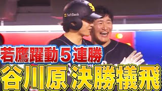 【若鷹躍動】谷川原健太『重圧かかる場面でも…決勝犠飛でチーム5連勝』