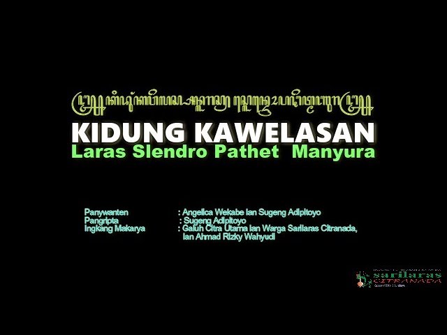 KIDUNG KAWELASAN, Spiritual Teologis, Padhepokan Wong Agung, Sugeng Adipitoyo, SC Music Production class=