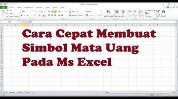 Cara Cepat Membuat Simbol Mata Uang Pada Ms Excel