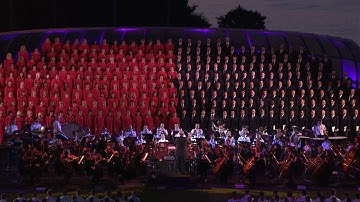 "Battle Hymn of the Republic" w/ the Mormon Tabernacle Choir LIVE from West Point | West Point Band