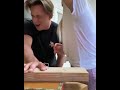 Obvious staple gun prank on girlfriend