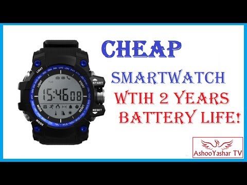 NO.1 F2 Smartwatch review - budget Smart watch with 2 years battery life & IP68 water resistant!