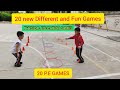 20  new different and Fun games | 20 Pe games | physical education games | 20 educaçãofisica