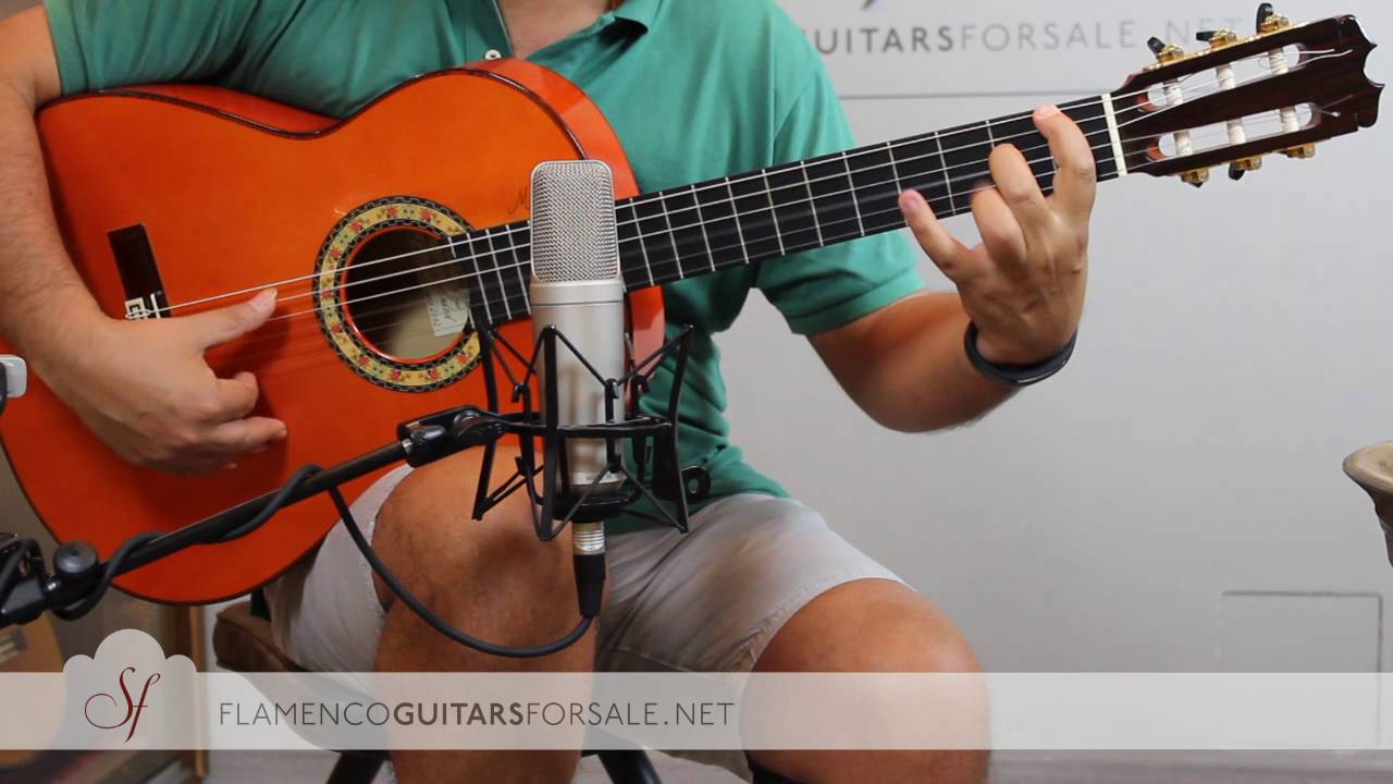 VIDEO TEST: Mariano Conde A26 2012 flamenco guitar for sale - YouTube