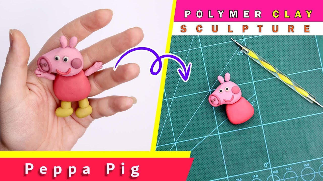 How to Make Sculpting Clay Creations with Peppa Pig & Family using Cookie  Cutters 