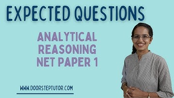 Analytical Reasoning  - NET Paper 1 (Expected Questions | What to Read - 2020 Exam)|UPSC CSAT