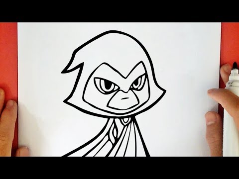 Como Desenhar a Ravena Teen Titans Go! Passo a Passo