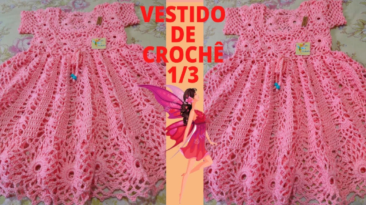 Vestido de Crochê Infantil Doçura #amoracadaponto 