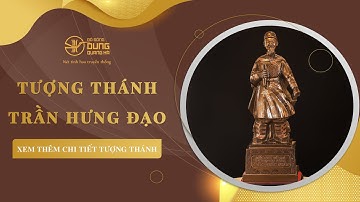 Tượng Thánh Trần Hưng Đạo Bằng Đồng Khảm Tam Khí | Đồ Đồng Dung Quang Hà