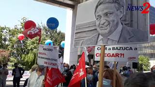 CGD Bank Workers Strike in Lisbon