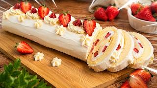 Rulada cu capsuni si mascarpone | Pandispan pentru rulada din 5 oua