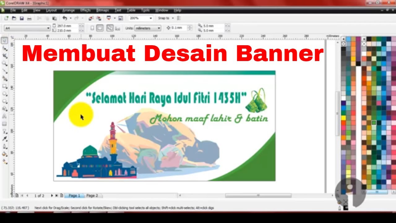  Tutorial  membuat desain  banner  sendiri photoshop  Tutorial  