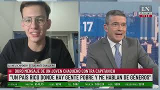 Habla el estudiante que cruzó a Capitanich en pleno acto