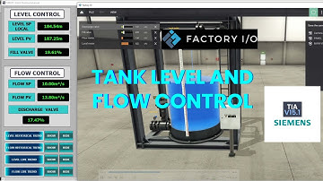 Water Level & Flow Control Using PID in TIA Portal (S7-1200 + Factory IO Simulation)