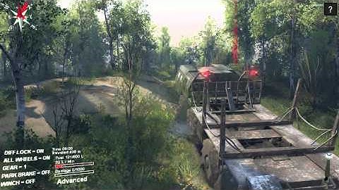 getting to the lumber in spintires Plains map part1