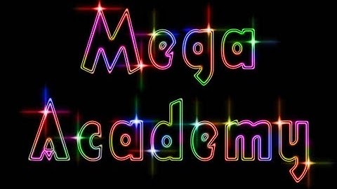 Mega Academy Adobe Photoshop Tutorial, Colorful Text Effect.