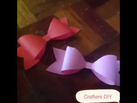 diy paper bow free template crafters diy free paper bow template