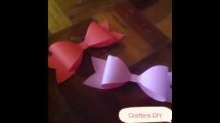 DIY Paper Bow / Free Template / Crafters DIY