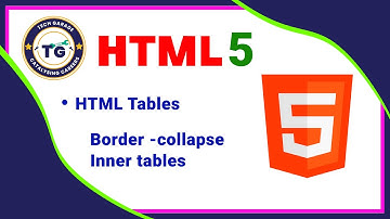 HTML Tables Explained: Structure and Styling | Part 2 | Tech Garage