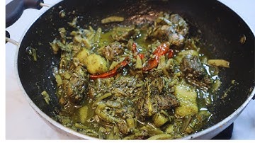 Kumno ban shet Dohsniang bad lungsiej||pork with Bambooshoot recipe||Ni Ni|| how to make pork curry.