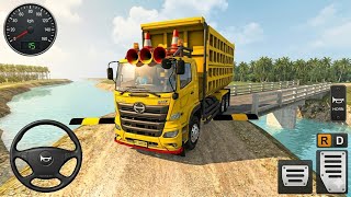 Extreme Speed Breaker Test 😱 HINO Dump Truck | BUSSID Gameplay  screenshot 5