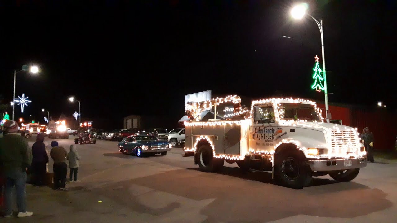 2020 Tabor, SD Christmas Lights parade. YouTube