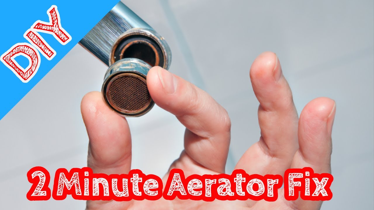 DIY 2 Mintue Faucet Aerator Replacement - YouTube
