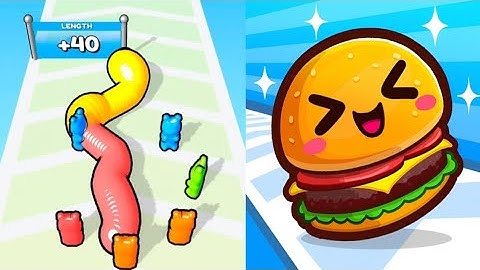 DJ Music Run VS Gummy Worm Go! All Levels SpeedRun Gameplay Android iOS Ep1