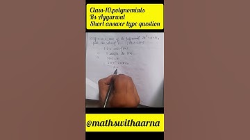 If 3 is a zero of the polynomial 2x²+x+k,find the value of k |#youtubeshorts #polynomials  #shorts