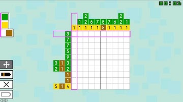 Pic-a-Pix Color 2🧩:  Level 22