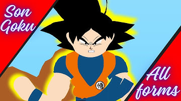 Goku : All Forms Remastered (Stick Nodes)
