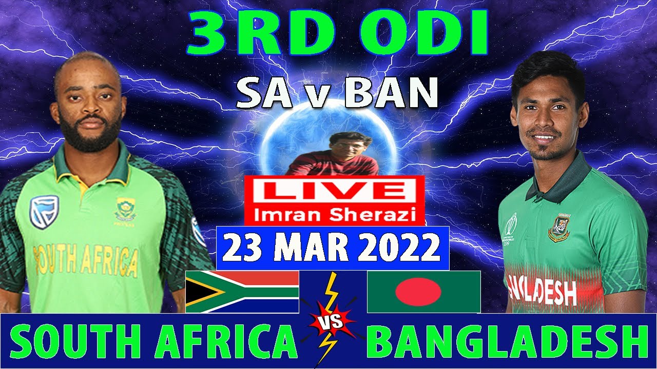 South Africa vs Bangladesh Live SA vs BAN 3rd ODI Centurion Live Scorecard and Updates