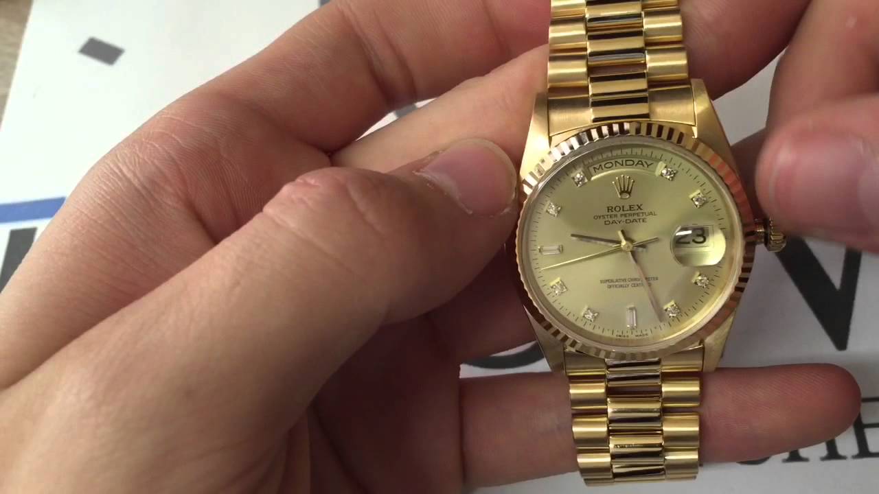 how to change time and date on rolex