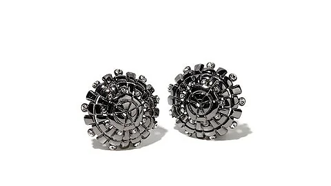 Nicholas Liu "Maharaja" Crystal Dome Earrings