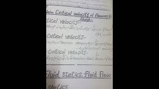 Explain low,upper,and Simple Critical velocity