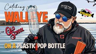 Catching Walleye (Old School Trolling) On A Plastic Pop Bottle