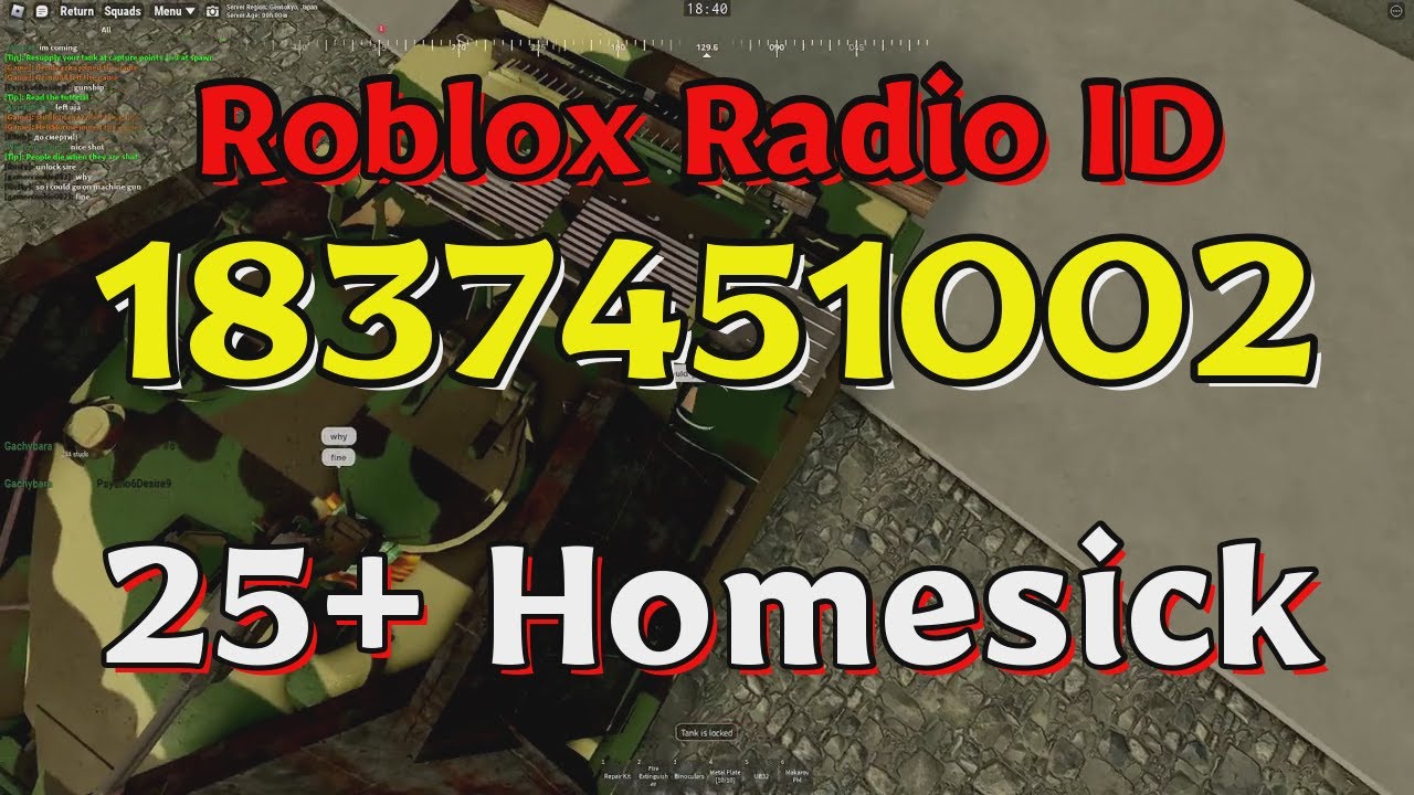 Homesick Roblox Radio Codes/IDs YouTube