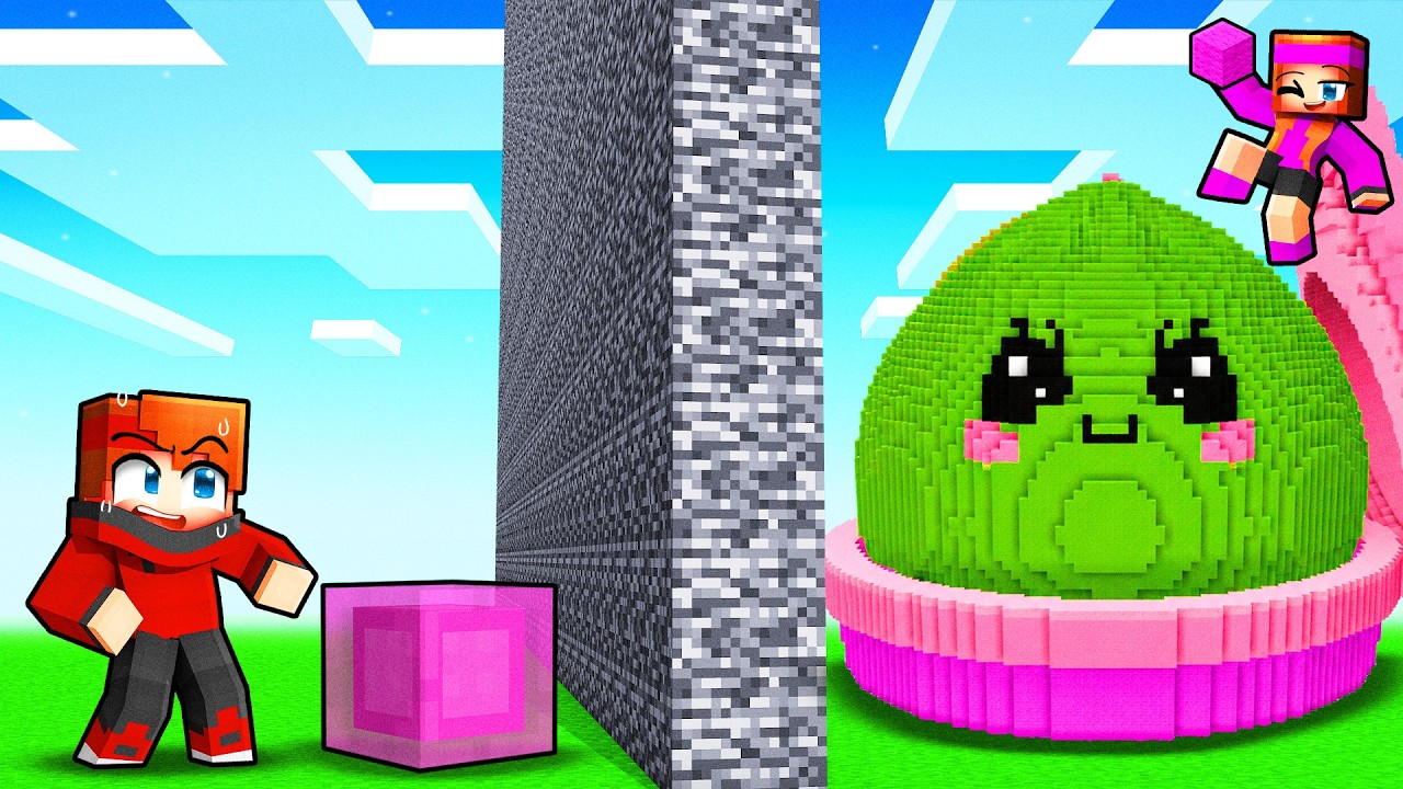 J'ai triché en Noob VS PRO avec un //SQUISHY sur Minecraft !