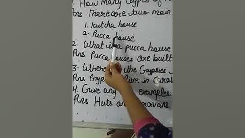 Class-2 EVS CHAPTER 4 OUR HOUSE ANSWER THE FOLLOWING QUESTION