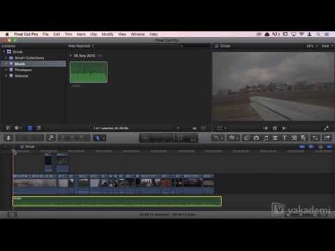 Final Cut Pro X Başlangıç Eğitimi - Ses Nasıl Eklenir?