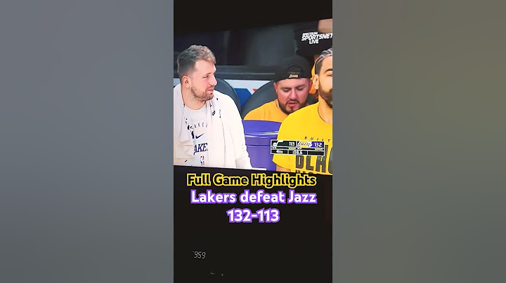 Full Game Highlights: Los Angeles Lakers defUtah Jazz 132-113. Luka debut scored 14pts, 5reb & 4ast.