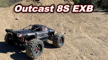 Arrma Outcast 8S EXB bmx park run - 1/5 scale RC car monster truck, best stunt truck