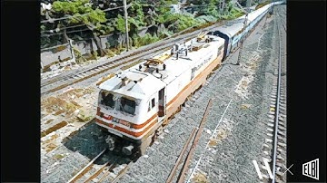 🚅WAP-5 Throttle Forward Action With Super Fast 12989 Dadar Ajmer Express