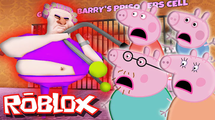 Peppa Pig ESCAPE ️EVIL GRANDMA BARRY'S PRISON in Roblox!