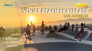 VENICE BEACH | SkatePark🌴 August 2023 [4K]California 🇺🇸