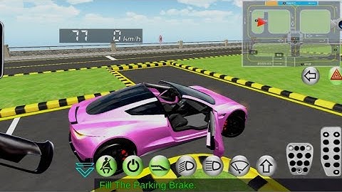  New pink Car Course test #9 Pass ✅ 3D driving class android game play 
