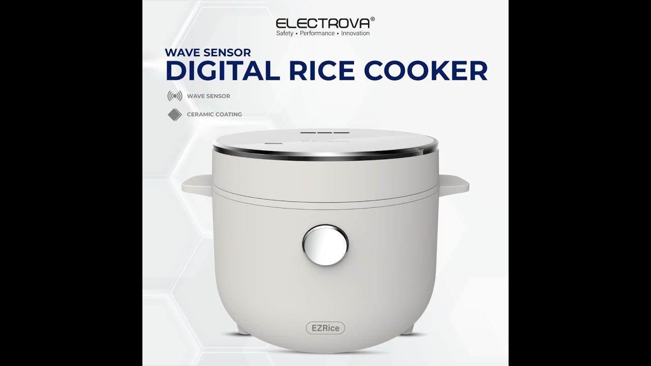 Electrova Digital Rice Cooker EzRice - YouTube