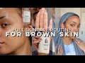 Full Skincare Routine (AM and PM) for Acne and Hyperpigmentation on Brown/Melanated Black Skin