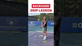 Perfect Backhand Grip for Tennis Beginners. #tennis #tennisbackhand #backhand #tennisshorts