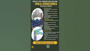 A new batch of live training programs on TEKLA STRUCTURES – Complete Steel Structure Detailing